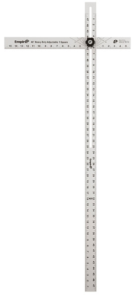Empire 419-48 Drywall T-Square, SAE Graduation, Aluminum [SKU: ORG7657620]