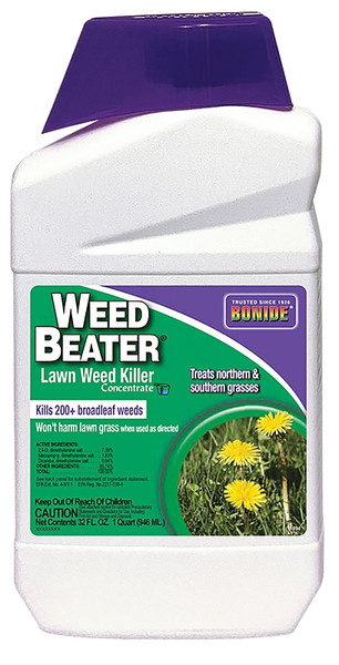 Weed Beater 894 Lawn Weed Killer Concentrate, Liquid, 1 qt [SKU: ORG1507847]