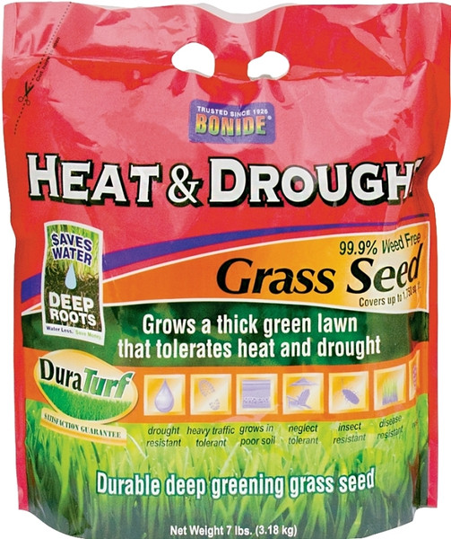 Bonide 60255 Heat and Drought Grass Seed, 7 lb Bag [SKU: ORG8523359]