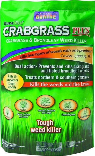 Bonide 60492 Crabgrass and Broadleaf Weed Killer, Granular, White, 12 lb [SKU: ORG1747575]