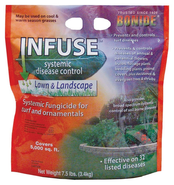 INFUSE 60516 Disease Control Fungicide, Granule, Faint Sulfur, Tan, 7.5 lb Package, Bag [SKU: ORG1747567]