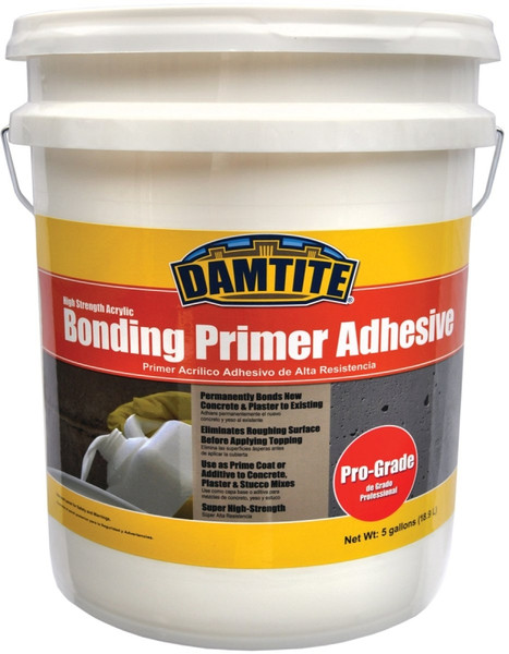 DAMTITE 05650 Primer Adhesive, Liquid, Ammonia, White, 5 gal Pail [SKU: ORG0739326]