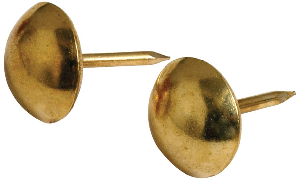 HILLMAN 122682 Furniture Nail, Brass, Round Head [SKU: ORG7730195]
