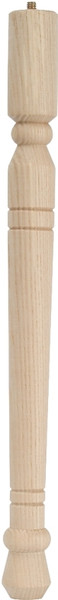 Waddell Early American Series 2556 Table Leg, 5-3/4 in H, Hardwood, Smooth Sanded [SKU: ORG6127732]