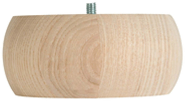 Waddell 2731 Bun Foot, 2-1/4 in H, Round, Maple [SKU: ORG7147143]