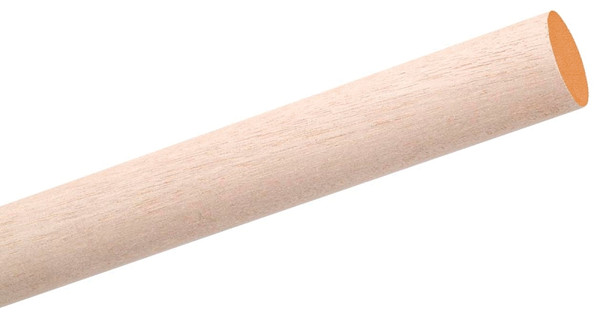 Waddell 6316UB Dowel Rod, 1 in Dia, 36 in L, Hardwood [SKU: ORG4411526]