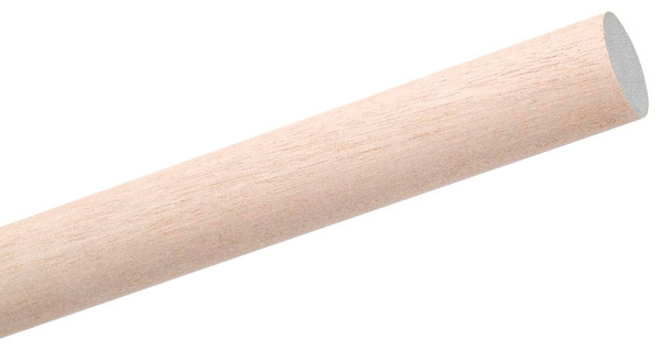 Waddell 6403UB Dowel Rod, 3/16 in Dia, 48 in L, Aspen Wood [SKU: ORG4428082]
