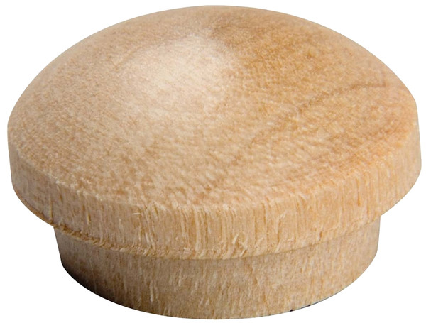 Waddell 8400.25 OAK CS Screw Hole Button, Oak Wood [SKU: ORG5228119]