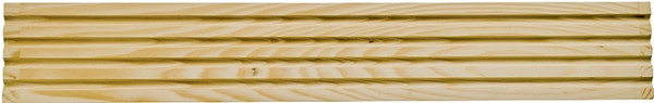 Waddell RFC37 Moulding, 3-1/4 in W, Casing, Fluted Profile, Pine [SKU: ORG5224878]