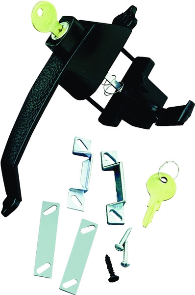 Wright Products VCK333X3BL Pushbutton Latch, 3/4 to 1-1/4 in Thick Door [SKU: ORG6835276]