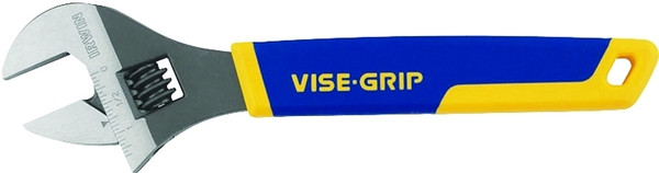 IRWIN 2078610 Adjustable Wrench, 10 in OAL, 1-1/4 in Jaw, Steel, Chrome, ProTouch Grip Handle [SKU: ORG6109482]