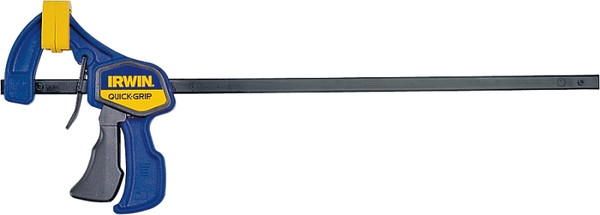 IRWIN QUICK-GRIP 1964744/5412 One-Handed Mini Bar Clamp, 150 lb, 12 in Max Opening Size, 2-7/16 in D Throat [SKU: ORG6811442]