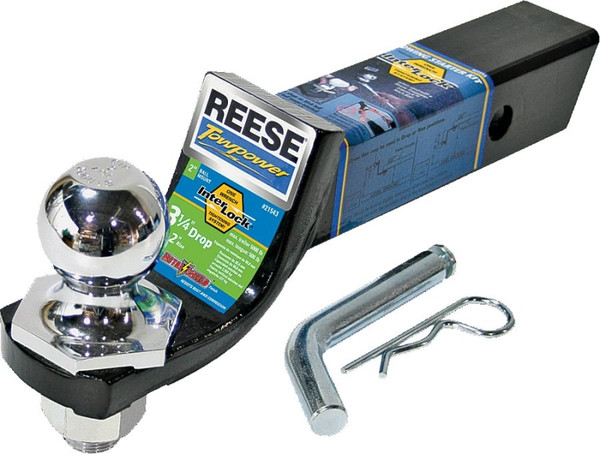 REESE TOWPOWER 21543 Interlock Towing Starter Kit, Steel, Black/Chrome, Powder-Coated [SKU: ORG0290213]