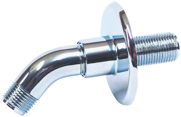 US Hardware P-040C Shower Arm, 1/2 in Connection, NPT, Plastic, Chrome [SKU: ORG6440531]