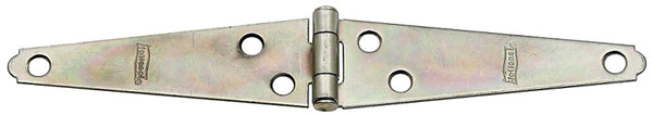 National Hardware N127-506 Strap Hinge, 1-1/4 in W Frame Leaf, 0.056 in Thick Leaf, Steel, Zinc [SKU: ORG6465785]