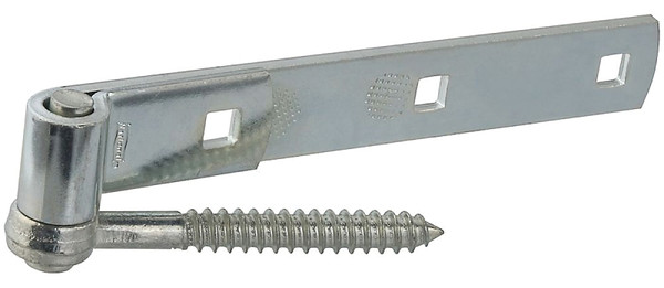 National Hardware N129-767 Hook/Strap Hinge, 0.22 in Thick Leaf, Steel, Zinc, Screw Mounting, 150 lb [SKU: ORG7175136]