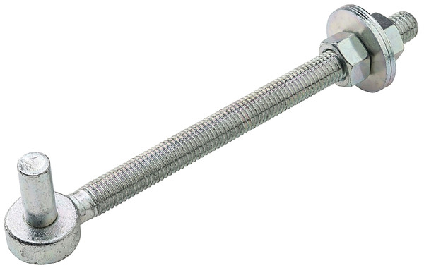 National Hardware N130-617 Full Threaded Bolt Hook, 8 in L, Steel, Zinc-Plated [SKU: ORG8172652]