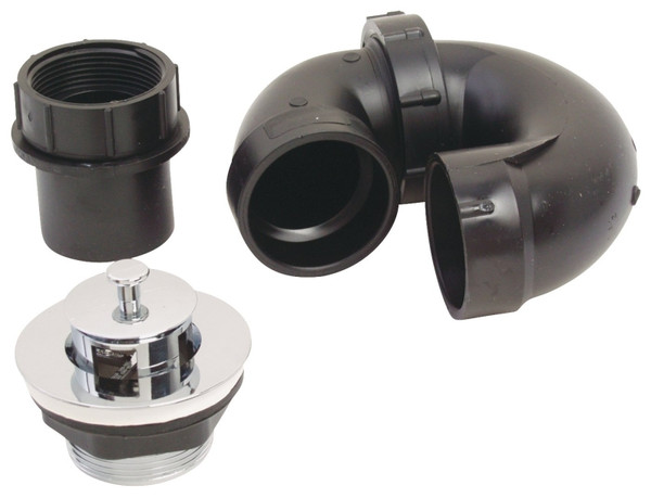 US Hardware P-118C Tub Drain Kit, ABS, Black [SKU: ORG1971100]
