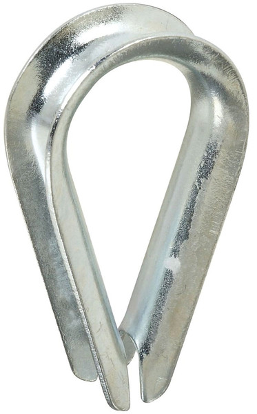 National Hardware 3232BC Series N176-826 Rope Thimble, Steel, Zinc [SKU: ORG7158777]