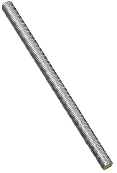 Stanley Hardware N179-473 Threaded Rod, 3/4-10 Thread, 24 in L, A Grade, Steel, Zinc, UNC Thread [SKU: ORG5524244]