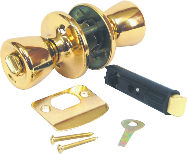 US Hardware D-600B Door Privacy Lockset, Metal, Brass [SKU: ORG6970131]