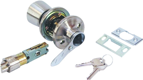 US Hardware RV-112B Entrance Lockset, Stainless Steel, Brushed Stainless Steel [SKU: ORG6445837]