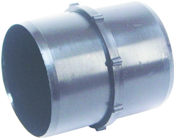 US Hardware RV-379B Straight Hose Coupler, 3 in ID, 3-1/2 in L, ABS, Black [SKU: ORG6447395]