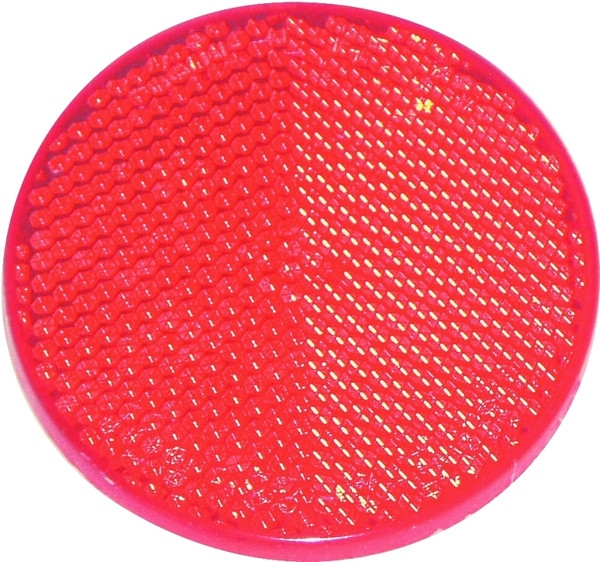 US Hardware RV-657C Safety Reflector, Red Reflector, Plastic Reflector, Adhesive Mounting [SKU: ORG6448625]
