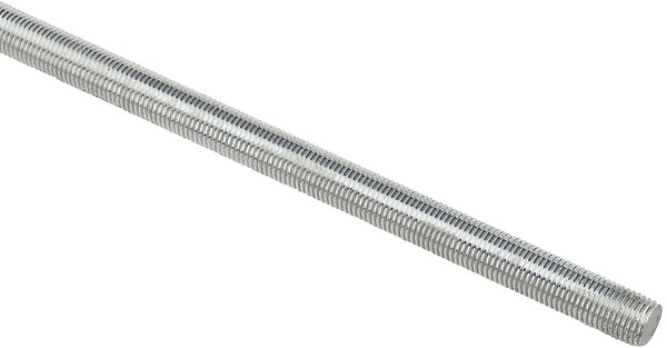 Stanley Hardware N218-297 Threaded Rod, 3/8-24 Thread, 36 in L, Steel, Zinc, UNF Thread [SKU: ORG7825979]