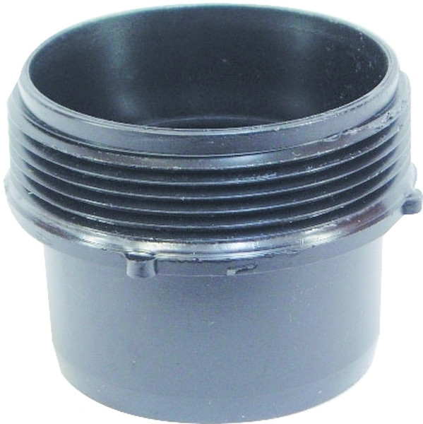 US Hardware RV-331B Hose Adapter, 3 in ID, Male Thread x Hose, ABS, Black [SKU: ORG6446546]