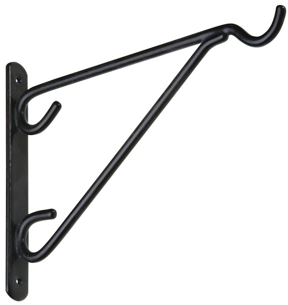 National Hardware V2652 Series N274-530 Outdoor Bracket, 8.72 in L, 6-3/4 in H, Steel, Black [SKU: ORG7180565]