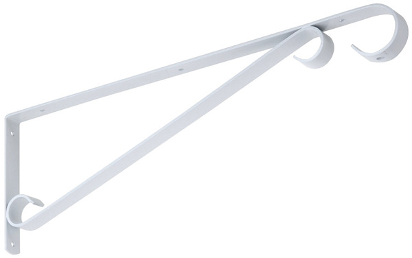National Hardware V2656 Series N274-639 Plant Bracket/Sign Holder, 15 in L, Steel, White [SKU: ORG7180631]