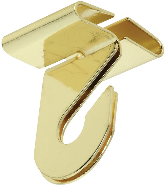 National Hardware V2669 Series N274-977 Suspended Ceiling Hook, 2 in L, Steel, Brass [SKU: ORG7180797]