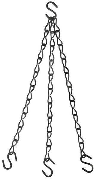 National Hardware V2663 Series N275-024 Flower Plant Chain, 18 in L, Steel, Black [SKU: ORG7180722]