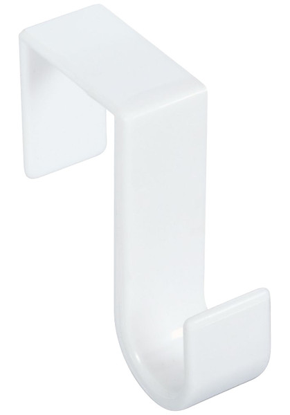 National Hardware V2714 N308-288 Storage Screw Hook, 20 lb, Over-the-Door Mounting, Plastic, White [SKU: ORG7168743]