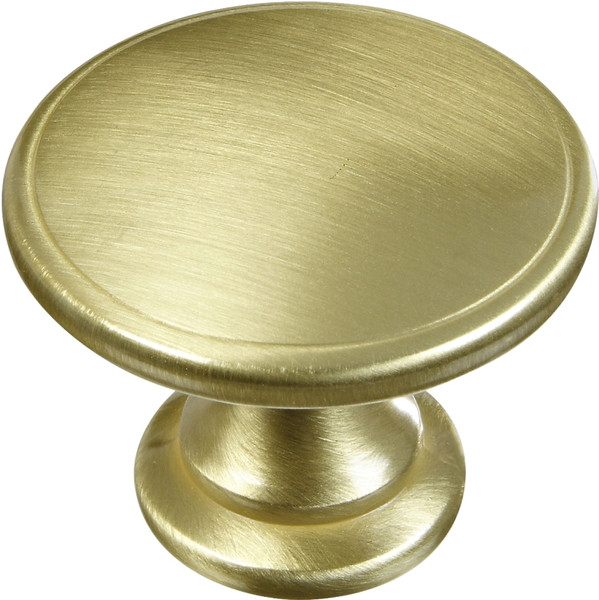 National Hardware N325-613 Cabinet Knob, 1.39 in Projection, Zinc, Brass [SKU: ORG7178775]