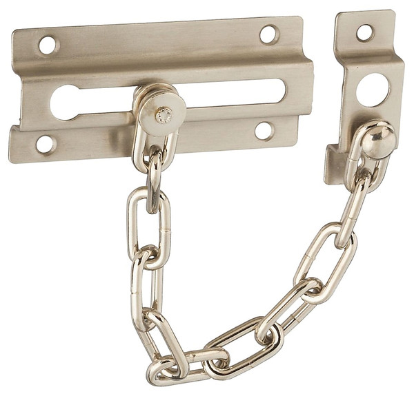 National Hardware V807 Series N336-016 Door Chain, Zinc, Satin Nickel [SKU: ORG7174709]