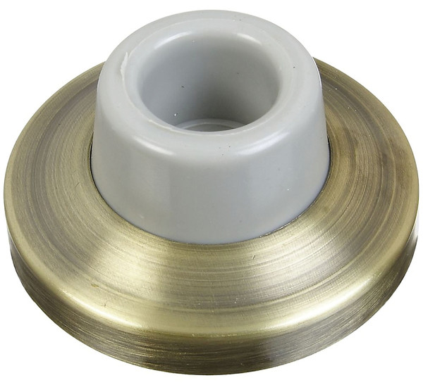 National Hardware N336-313 Door Stop, Brass/Rubber, Antique Bronze [SKU: ORG7178023]