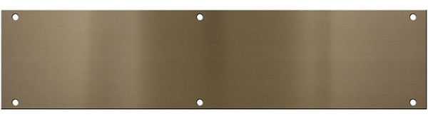 National Hardware V1981 Series N336-628 Push Plate, Aluminum, Antique Brass, 3-1/2 in L, 15 in W, Screw Mounting [SKU: ORG7178239]