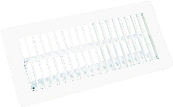US Hardware V-102WB Floor Register, 9/16 in L, Steel, White [SKU: ORG6444269]