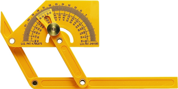 GENERAL 29 Angle Protractor with Locknut, 0 to 165 deg, Plastic [SKU: ORG2630846]