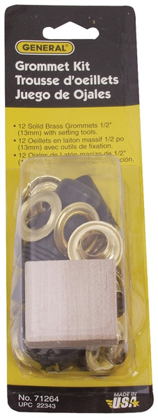 GENERAL 71264 Grommet Kit, Brass, Black Oxide [SKU: ORG0382549]