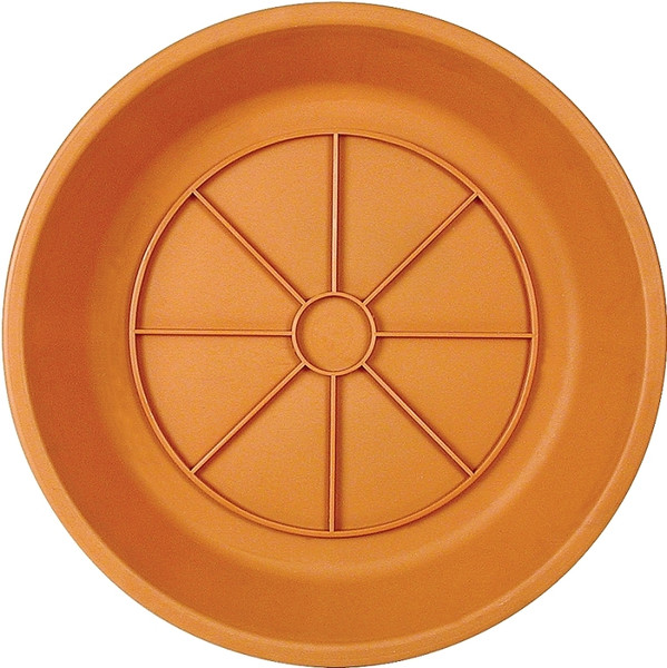Southern Patio SA0624TC Planter Saucer, 6.1 in Dia, 6.1 in L, Plastic, Terracotta [SKU: ORG8001018]