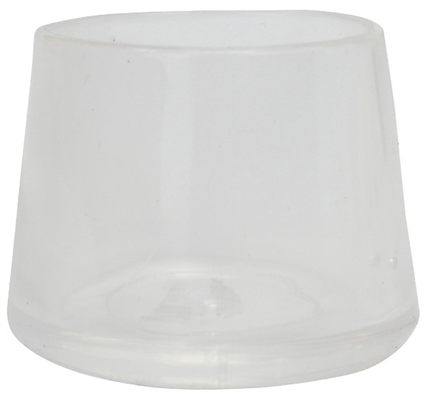 Shepherd Hardware 6210 Leg Tip, Round, Plastic, Clear, 3/4 in Dia, 3/4 in H [SKU: ORG7242332]