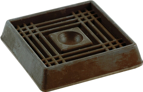 Shepherd Hardware 9078 Caster Cup, Rubber, Brown [SKU: ORG2001931]