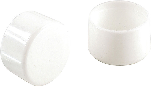 Shepherd Hardware 9109 Furniture Leg Tip, Round, Plastic, White, 1 in Dia [SKU: ORG6605281]