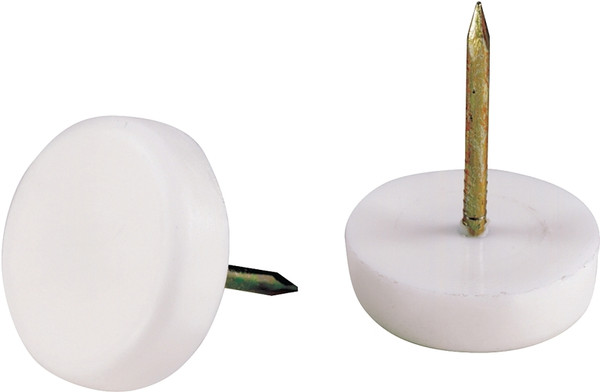 Shepherd Hardware 9144 Tack Furniture Glide, Plastic, White [SKU: ORG6834576]