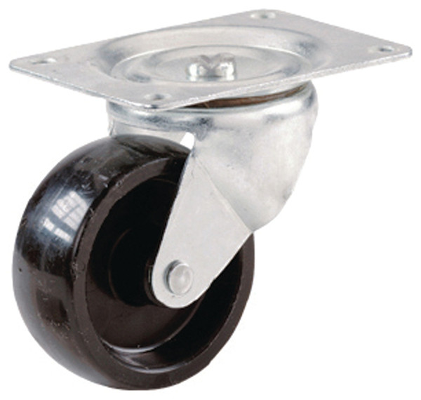 Shepherd Hardware 9393 Swivel Caster, 2-1/2 in Dia Wheel, 1-1/8 in W Wheel, Polypropylene Wheel, 175 lb [SKU: ORG9914961]