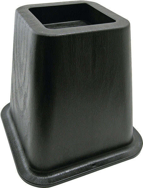 Shepherd Hardware 9523 Bed Riser, Rectangular, Plastic, Black, 300 lb, 6-1/8 in H [SKU: ORG0577056]