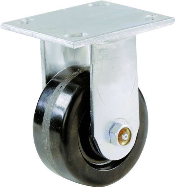 Shepherd Hardware 9775 Rigid Caster, 6 in Dia Wheel, Phenolic Wheel, 840 lb [SKU: ORG1501899]
